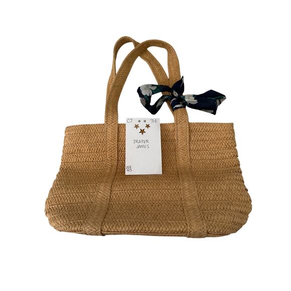 Draper James Straw Shoulder Purse Tote in Natura - Picture 8 of 8